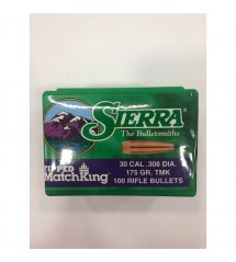 SIERRA TIPPED MATCHKING RIFLE BULLET 30 CAL (.308) DIA. 175gr TMK
